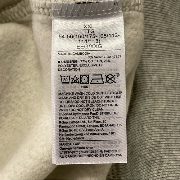 GAP Logo Sweatshirt in Heather Gray - Picture 8 of 8